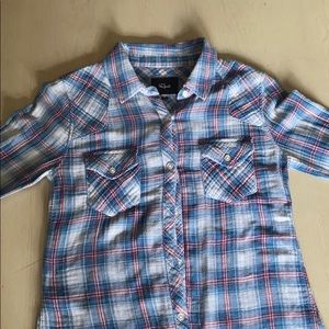 Rails plaid button down